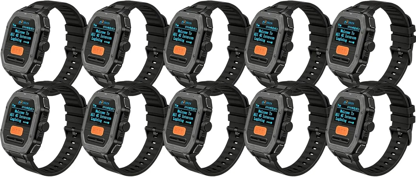 OMIZN GT5 Watch Walkie Talkie 4G Unlimited Range PoC Radios VOX Hands-Free IP65 AES256 Noise Reduction