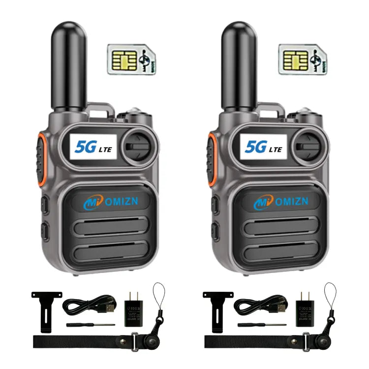 OMIZN M5 4G LTE Global Walkie Talkie – Unlimited Range Two Way Radio with Nationwide & International Coverage