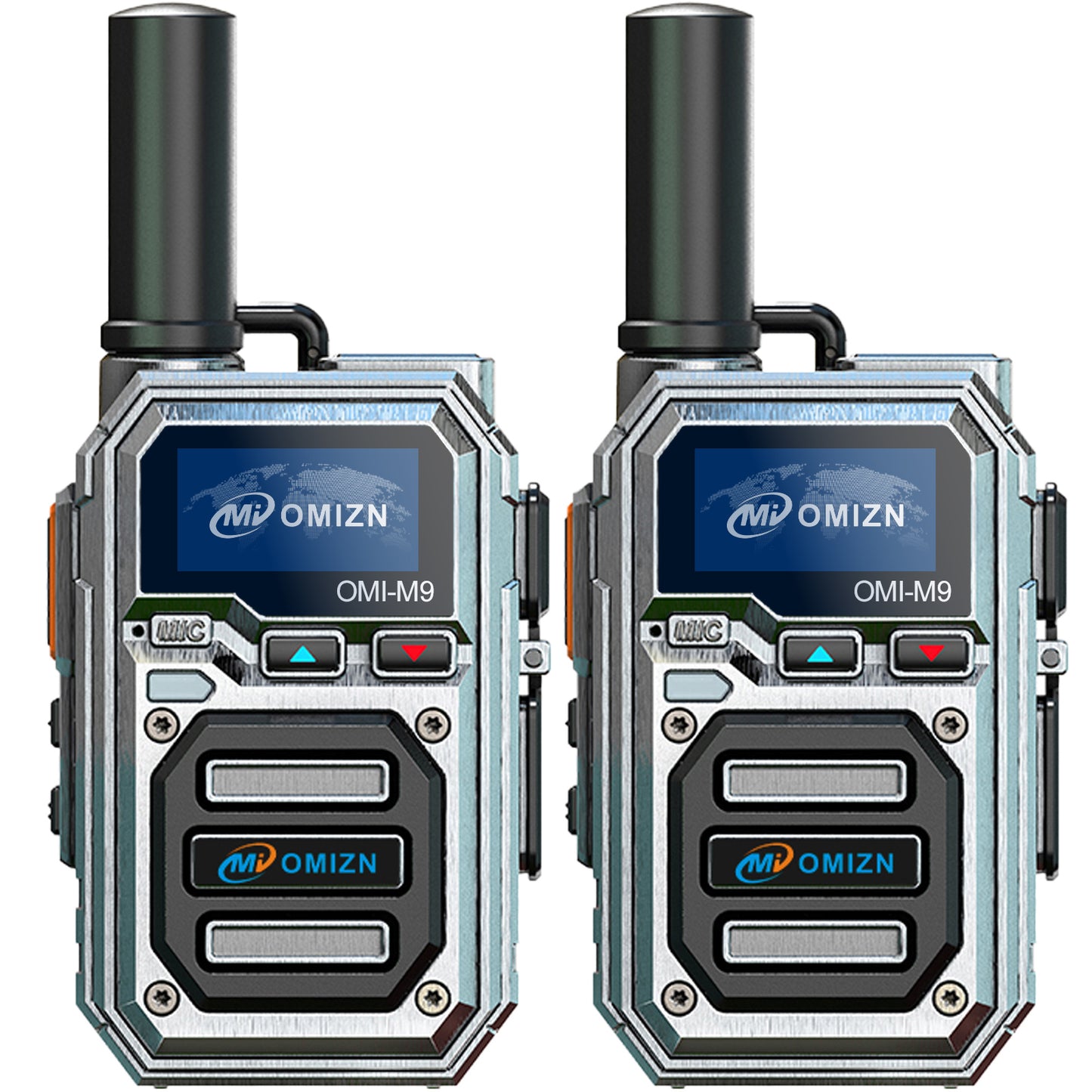 OMIZN M9 4G LTE Global Walkie Talkies – Long-Range Nationwide Communication, 5000+ km Coverage, No Monthly Fees