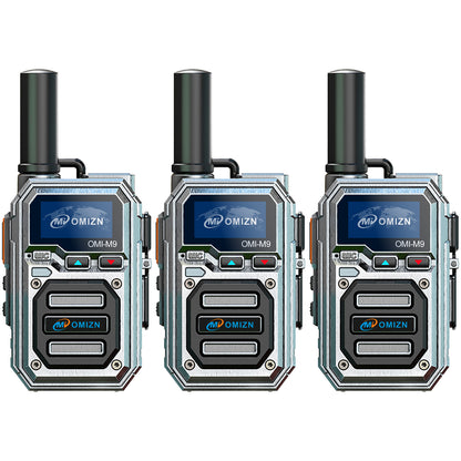 OMIZN M9 4G LTE Global Walkie Talkies – Long-Range Nationwide Communication, 5000+ km Coverage, No Monthly Fees