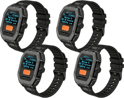 OMIZN GT5 Watch Walkie Talkie 4G Unlimited Range PoC Radios VOX Hands-Free IP65 AES256 Noise Reduction