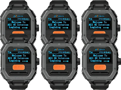 OMIZN GT5 Watch Walkie Talkie 4G Unlimited Range PoC Radios VOX Hands-Free IP65 AES256 Noise Reduction
