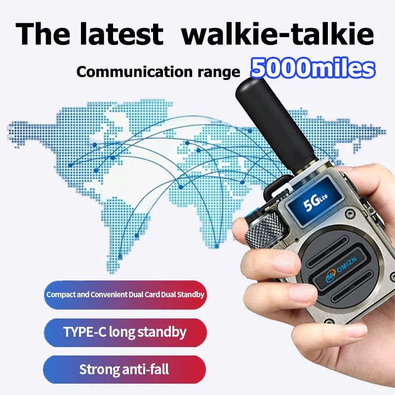 OMIZN M6 Global Walkie Talkie model  National 5000 kilometers public network intercom transnational intercom unlimited distance