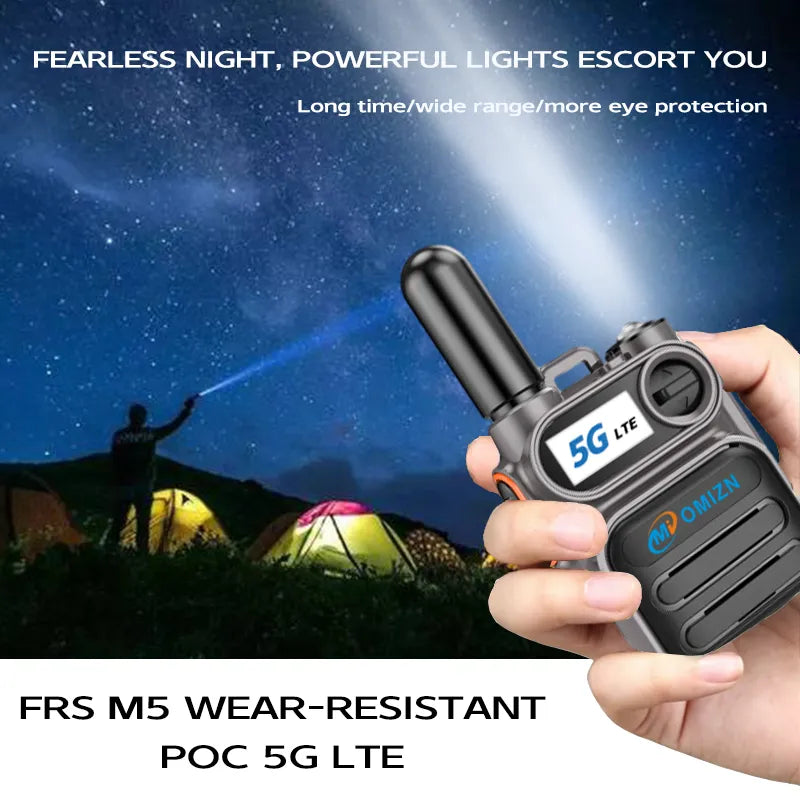 OMIZN M5 4G LTE Global Walkie Talkie – Unlimited Range Two Way Radio with Nationwide & International Coverage