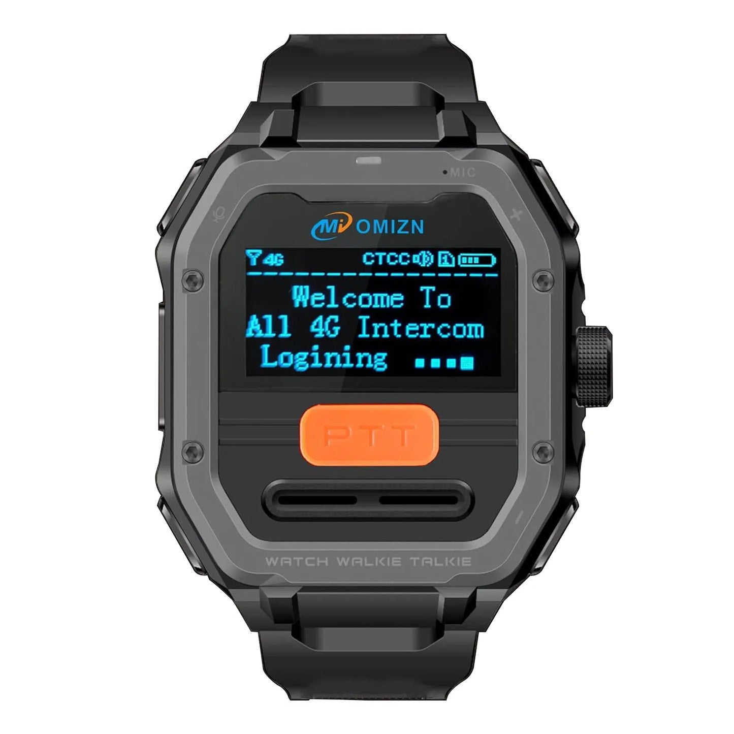 OMIZN GT5 Watch Walkie Talkie 4G Unlimited Range PoC Radios VOX Hands-Free IP65 AES256 Noise Reduction
