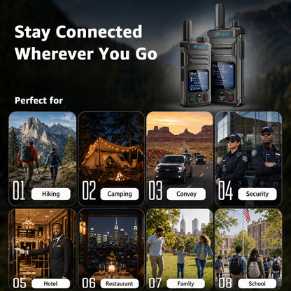 OMIZN T6 4G POC Walkie Talkie with SIM Card Unlimited Range Available Worldwide Cellula