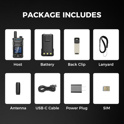 OMIZN T6 4G POC Walkie Talkie with SIM Card Unlimited Range Available Worldwide Cellula