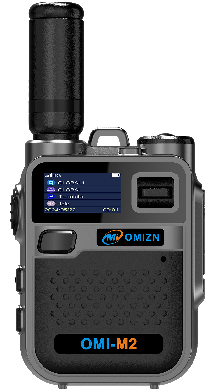 OMIZN M5 Global Walkie Talkie Unlimited Range, 4G LTE PoC Two Way Radio with AES256 Encryption Flashlight for Outdoor