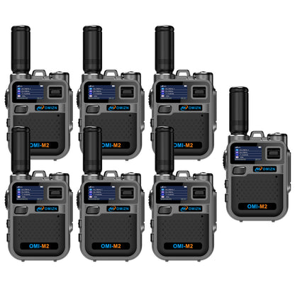 OMIZN M5 Global Walkie Talkie Unlimited Range, 4G LTE PoC Two Way Radio with AES256 Encryption Flashlight for Outdoor
